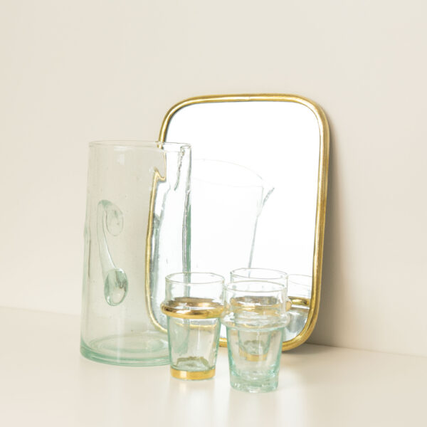 Miroir laiton "Marrakech" rectangle