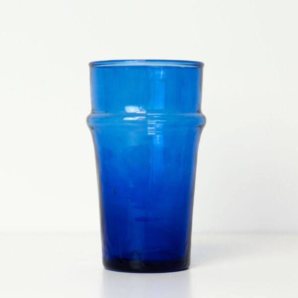 verre soufflé gamme kessy beldi bleu l