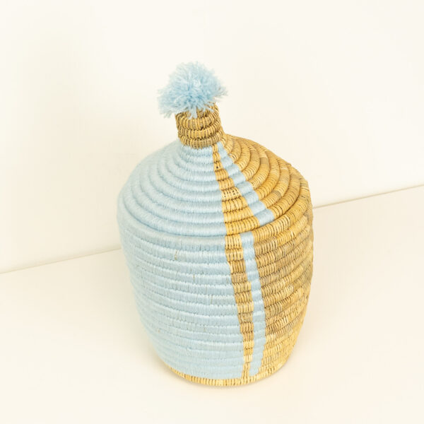 boîte avec couvercle en fibre naturelle!