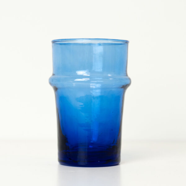 lot de 6 verres soufflés beldi gamme "kessy" couleur bleue