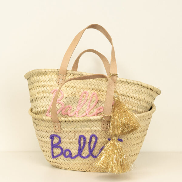 petit panier avec pompon doré !