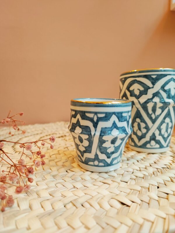 tasse mug beldi céramique lilas or 12 carats